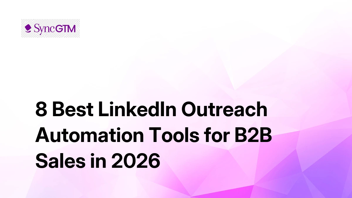 8 Best LinkedIn Outreach Automation Tools for B2B in 2026 | SyncGTM
