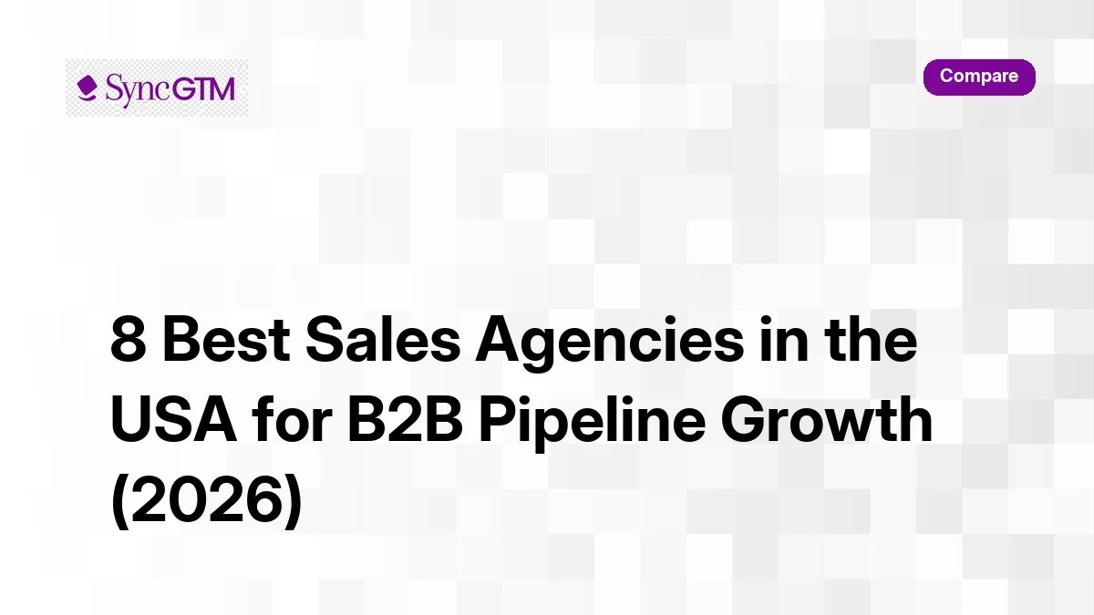SyncGTM enrichment and intent signal platform — best sales agencies in the USA alternative