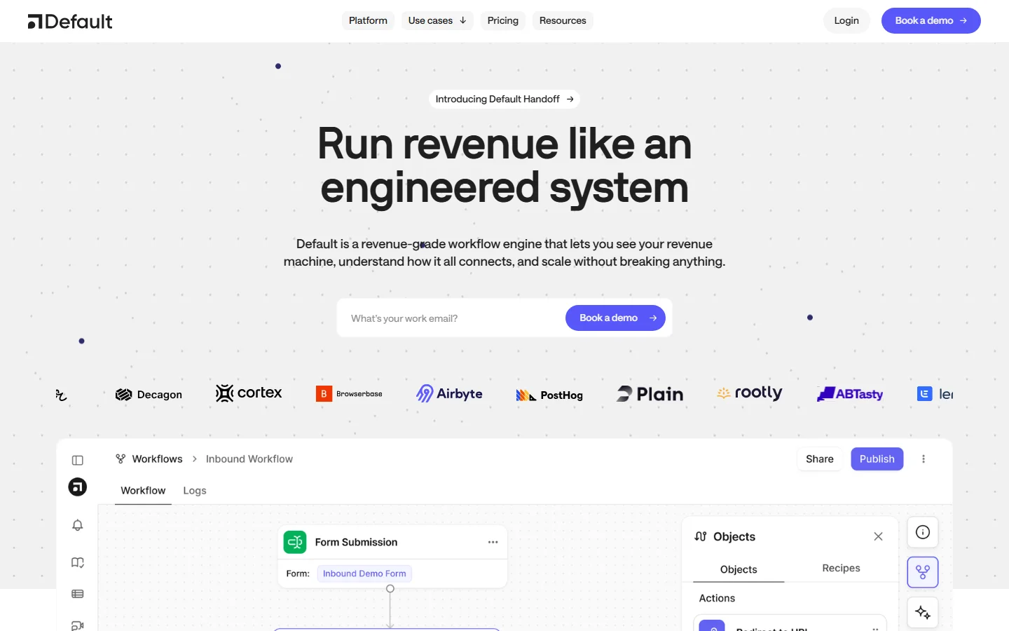 Default homepage — inbound lead routing and qualification platform