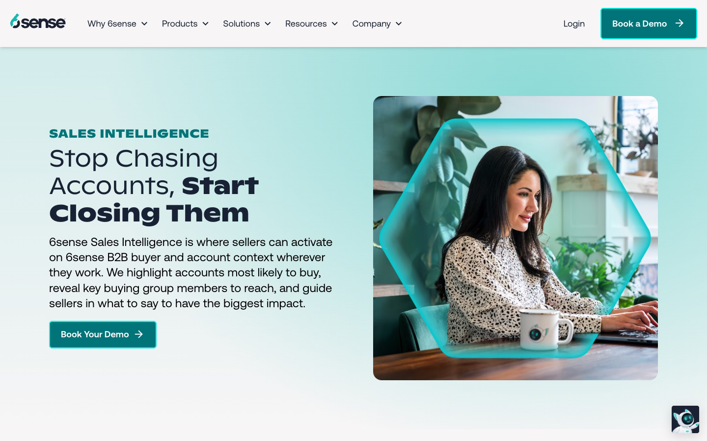 Slintel.com redirecting to the 6sense Sales Intelligence product page — Slintel review 2026 acquisition status