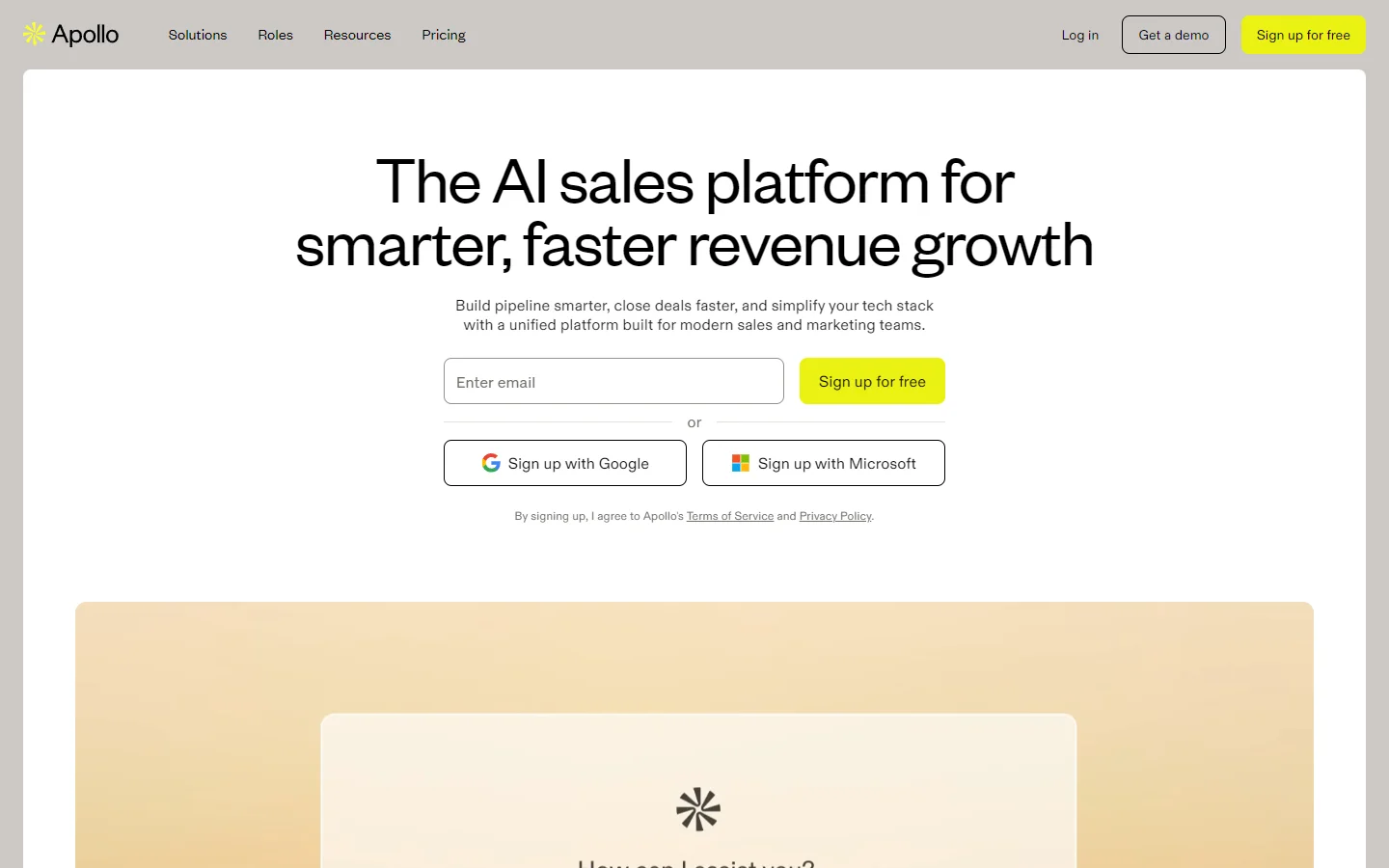 Apollo.io platform dashboard — all-in-one GTM tool for B2B sales prospecting and sequencing